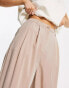 ASOS DESIGN casual wide leg trousers in beige