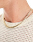 Faded Future herringbone chain necklace in gold