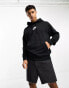 Nike Club fleece hoodie in black