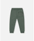 Baby Boys Baby Fleece Sweatpants With Zip Pockets Forest Green