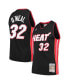 Men's and Women's Shaquille O'Neal Miami Heat Hardwood Classics Swingman Jersey - Black