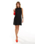 Closet London sleeveless high neck mini dress in black