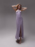 Topshop ring detail maxi dress in lilac