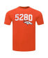 Men's Orange Denver Broncos Frozen Single Jersey T-Shirt