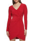 Twist-Front Knit Dress