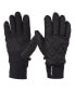 Men's Diamond Quilted Pongee and Spandex Water Repellent and Touchscreen Gloves