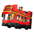 LEGO Red Double Decker Tourist Bus Construction Game