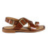 Diba True Candy Jam Flat Womens Brown Casual Sandals 21647-905