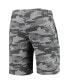 Men's Charcoal, Gray Indiana Hoosiers Camo Backup Terry Jam Lounge Shorts