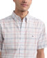 Men's Plaid Short Sleeve Button-Down Shirt