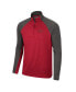 Men's Cardinal, Charcoal Arkansas Razorbacks Two Yutes Raglan Quarter-Zip Windshirt