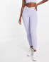 VAI21 V shape waist co-ord leggings in lilac