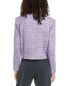 Iro Lurex Tweed Jacket Women's Purple 42