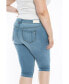 Plus Size Mid Rise Crop Jeans