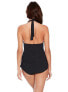 MagicSuit 302674 Yvonne Tummy Control Halter One Piece Swimdress, Black, 8