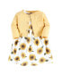 Toddler Boys Cotton Dress and Cardigan 2pc Set, Sunflower