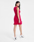 Women's Ruffle-Trim Surplice-Neck Knit Dress