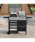 466 Sq. In. 4-Burner Gas Grill & Griddle Combo with Cover