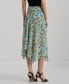 Women's Floral Handkerchief Midi Skirt