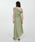 Women's Asymmetrical Pleated Dress