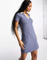 Hollister polo dress in grey/blue