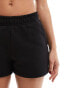 Calvin Klein Jeans Cotton Terry Jogger Shorts in Ck Black