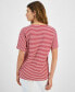 Women's Striped Twist-Hem T-Shirt