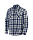 Men's Darius Rucker Collection By Navy New York Yankees Plaid Flannel Button-Up Shirt