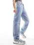 Vila high waisted wide leg jeans in light blue wash