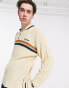 Kickers knit long sleeve polo in cream