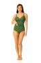 Anne Cole Women's Underwire Tri Tankini Top, Moss Green 32DD/34D 306492