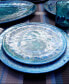 Radiance Teal Melamine Salad Plates, Set of 6