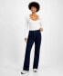 Juniors' High-Rise Zip-Front Flare-Leg Jeans