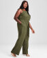 Trendy Plus Size Utility Wide-Leg Jumpsuit, Created for Macy's