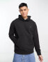 Calvin Klein box logo comfort hoodie in black