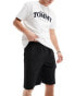 Tommy Jeans Aiden utility shorts in black