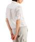 Women's Linen Twist-Hem Blouse, Created for Macy's