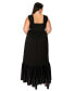 Plus Size Angelika Ruffled Hem Maxi Dress