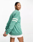 Fila collegiate logo crew neck sweat in green