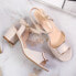 Sandals on the post of Sergio Leone W SK139F beige