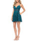 Women's Glitter Sequined Mini Dress