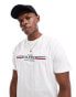 Tommy Hilfiger chest stripe t-shirt in white