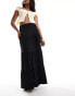 ONLY tiered maxi skirt in black