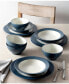 Colorwave Rim 12-Piece Dinnerware Set