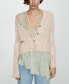 Women's Drawstring Detail Knitted Cardigan