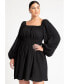 Plus Size Mini Fit And Flare Dress