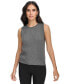 Women's Ribbed Sleeveless Crewneck Sweater