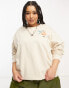 Heartbreak Plus peach graphic sweatshirt in natural