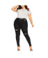 Plus Size Harley Rock N Roll Skinny Jean