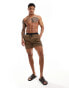 BOSS Swimwear Starfish swim shorts in brown